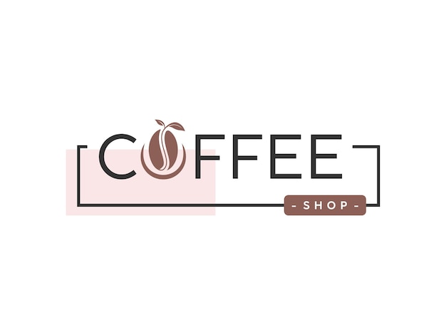 Coffee logo in elegant style