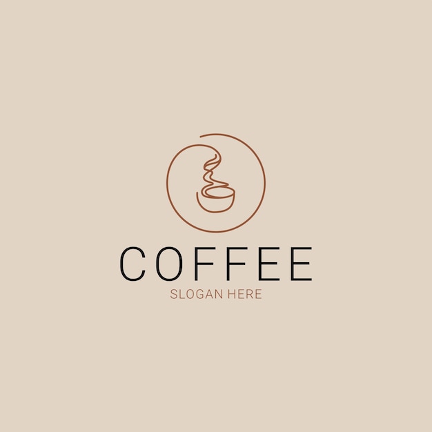 Coffee logo icon design vector