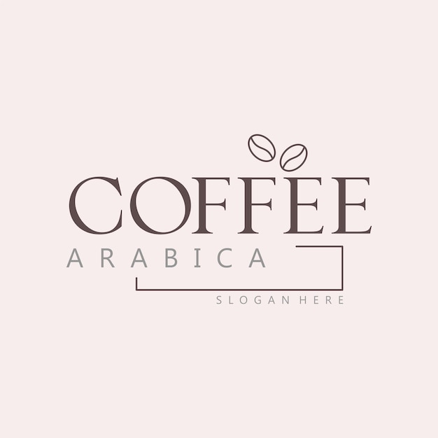 Coffee logo in minimal style