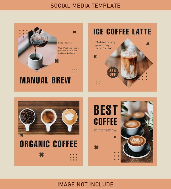 Coffee menu templates