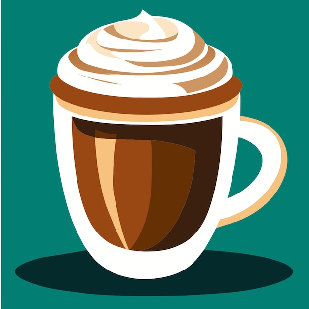 coffee mocha latte vector illustration flat 2