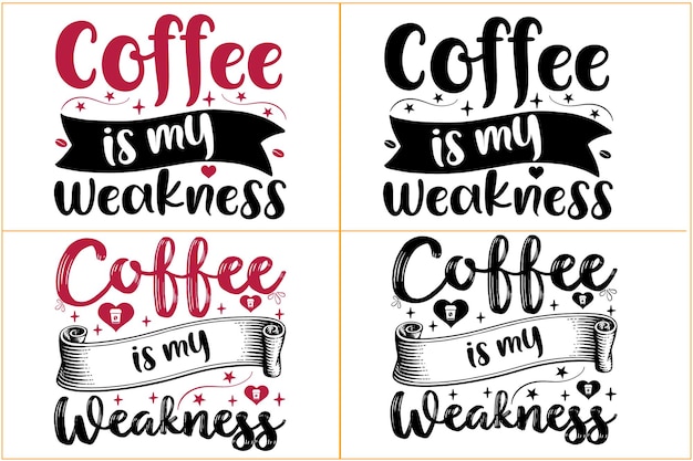 coffee motivation quotes typography or coffee SVG bundle