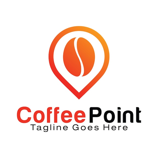 Coffee Point logo design template