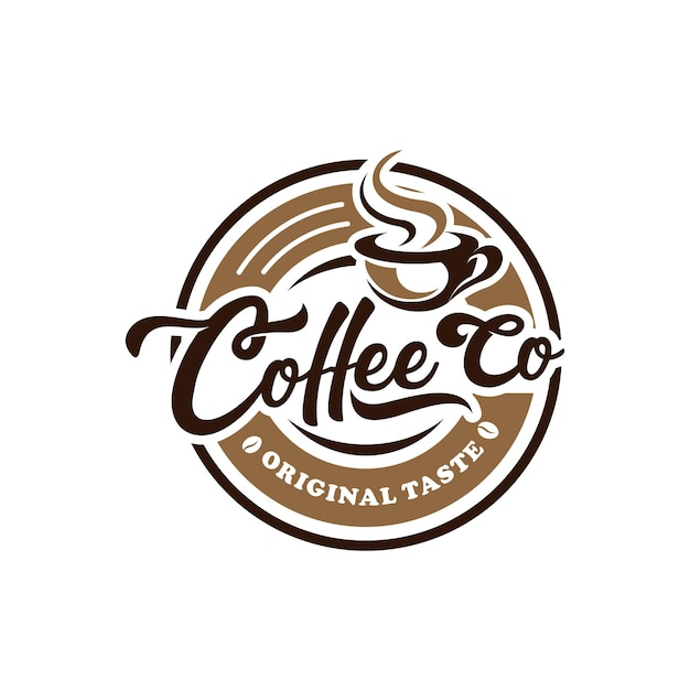 Coffee shop badge in vintage style