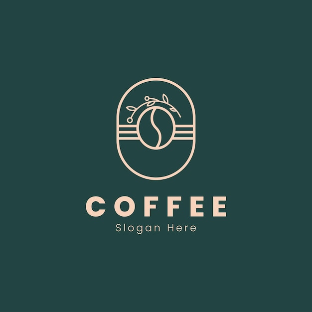 coffee shop line art outline logo Barista logo