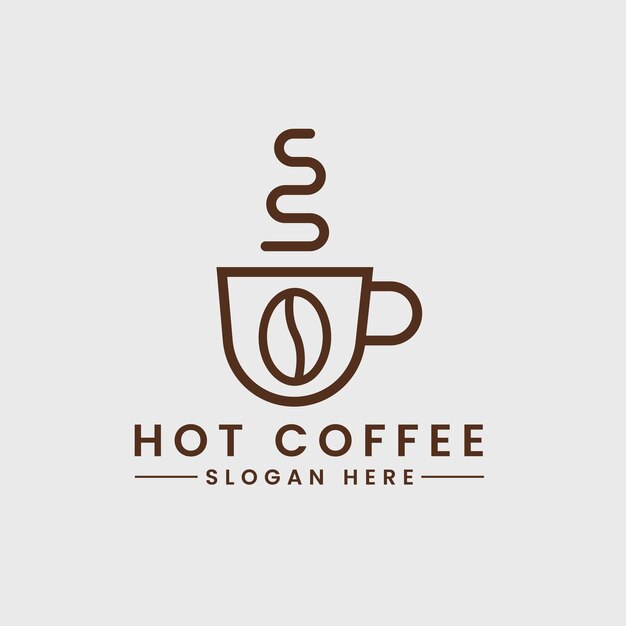 coffee shop logo design template