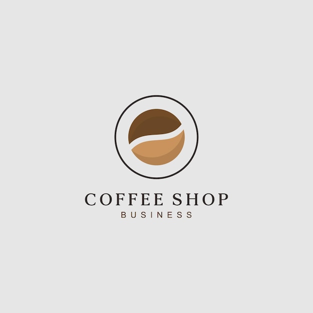 coffee shop logo design template