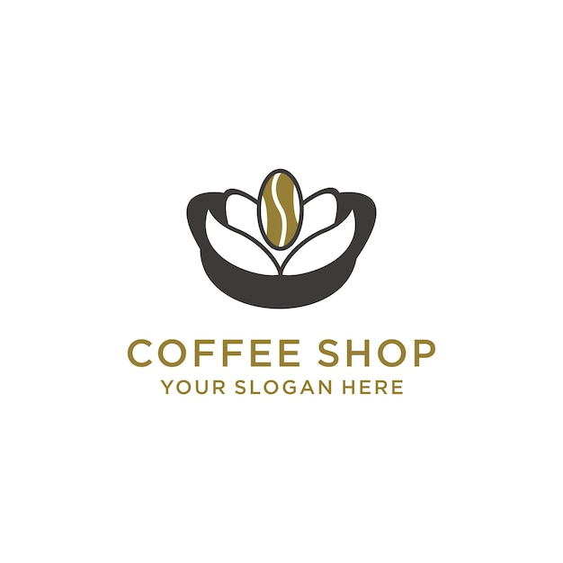 Coffee shop logo icon vector image