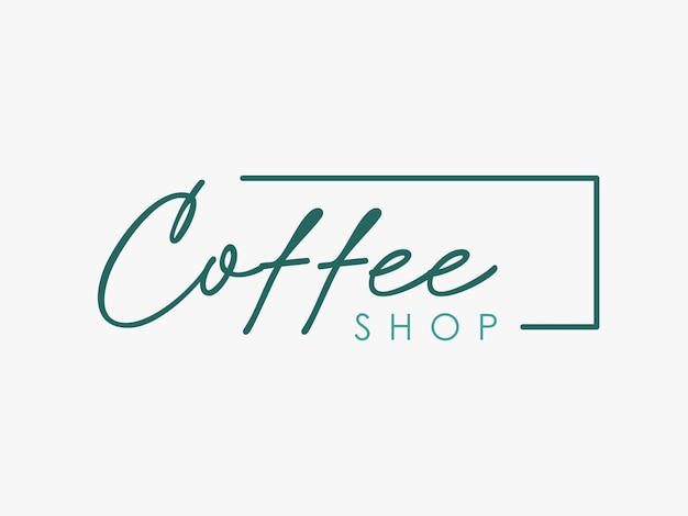 Coffee shop logo template