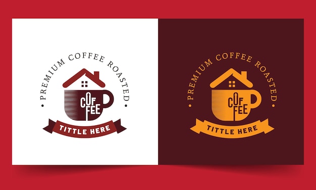 Coffee shop logo template