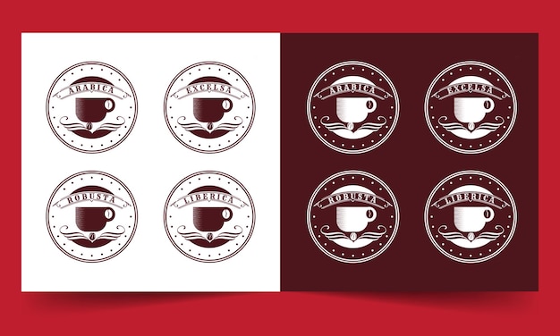 Coffee shop logo template