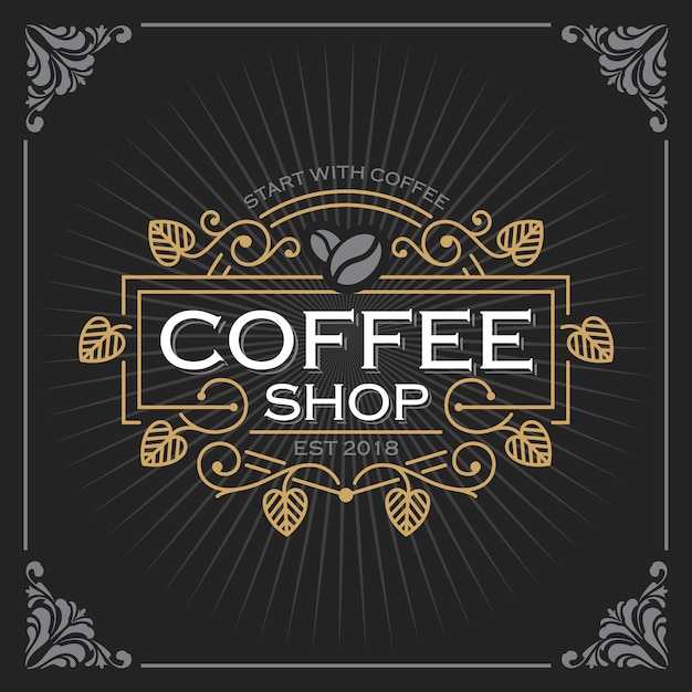 Coffee shop logo