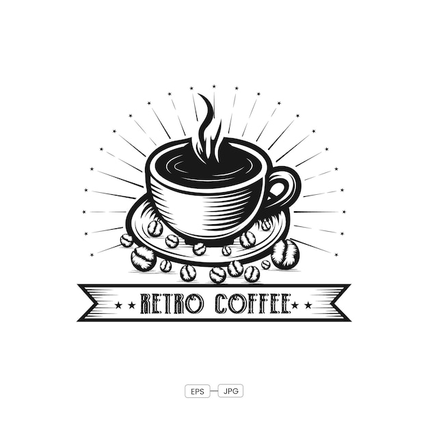 Coffee Shop Vector Logo Design