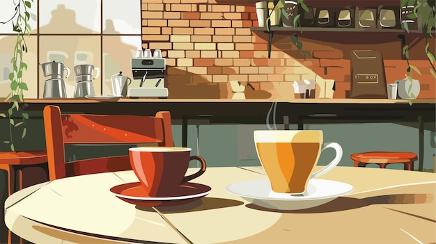 Vector coffee shop vector poster design