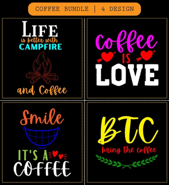 Coffee svg bundle coffee svg file coffee svg cricut coffee typography vector design coffee gifts