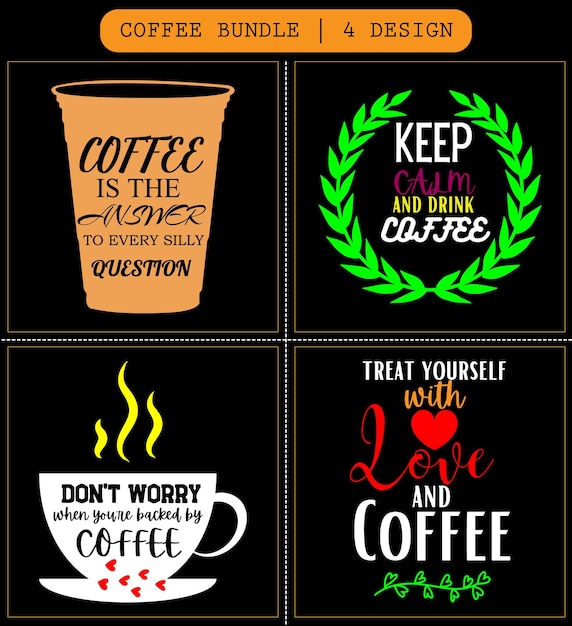 Coffee svg bundle coffee svg file coffee svg cricut coffee typography vector design coffee gifts