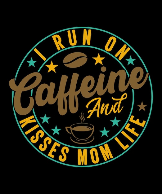 Coffee t-shirt design for coffee lover.