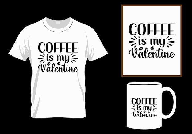 Coffee t-shirt design, SVG, lettering quote of coffee with a sketch, cafe chalkboard design template