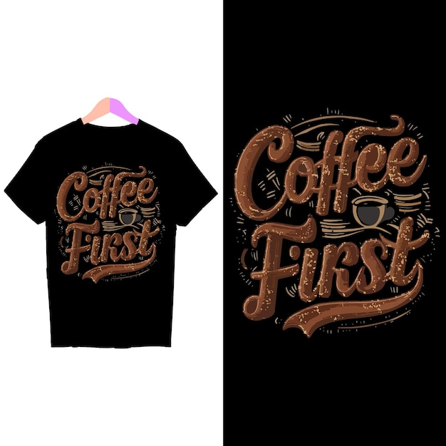 Coffee t shirt design