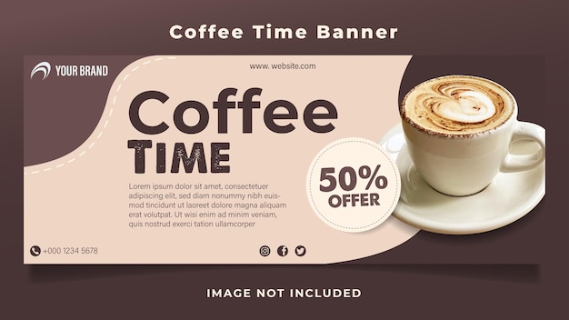 Coffee time banner