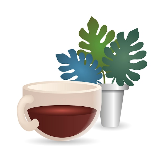 Coffee Tree icon 3d illustration from coffee collection Creative Coffee Tree 3d icon for web design templates infographics and more