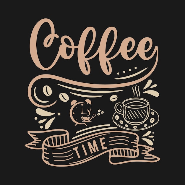 Coffee tshirt design Coffee typography t shirt design Coffee quotes lettering t shirt design