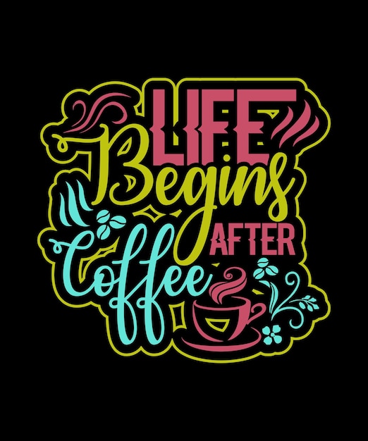 coffee tshirt design