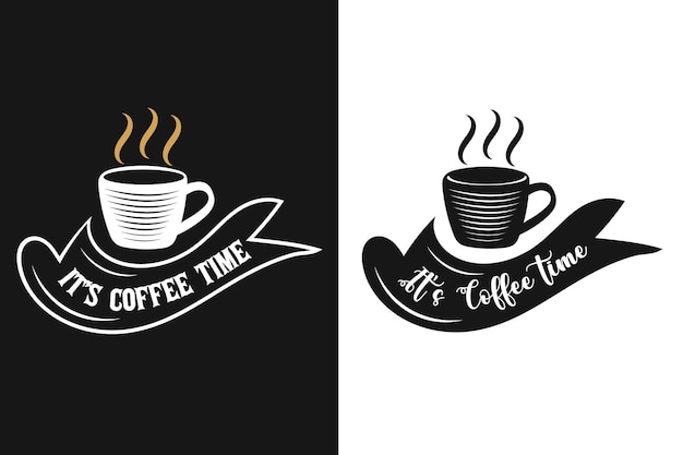 Coffee Typography T-shirt Design Vector. Coffee Typography Design for T-shirts, Print, Templates.