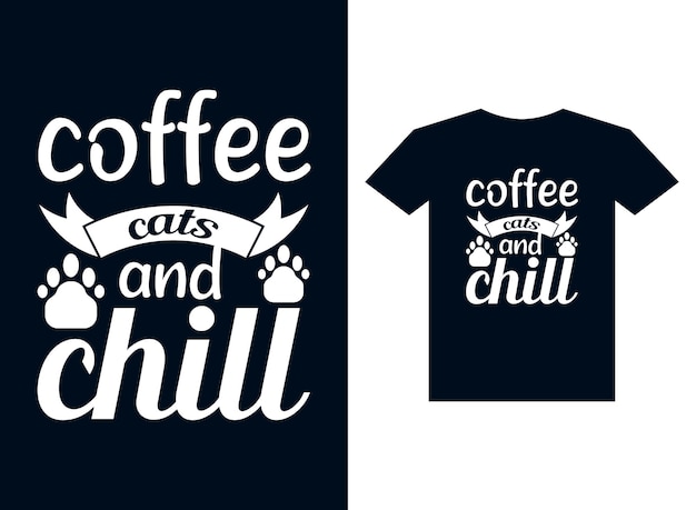 Coffee typography T-shirt design vector