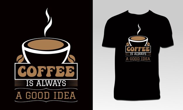 Vector coffee vector t shirt design template