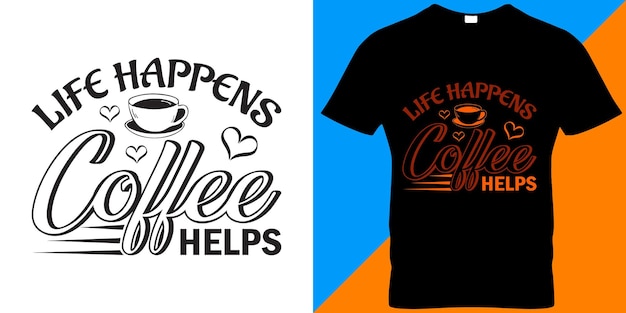 Coffee Vector T-shirt Designs.