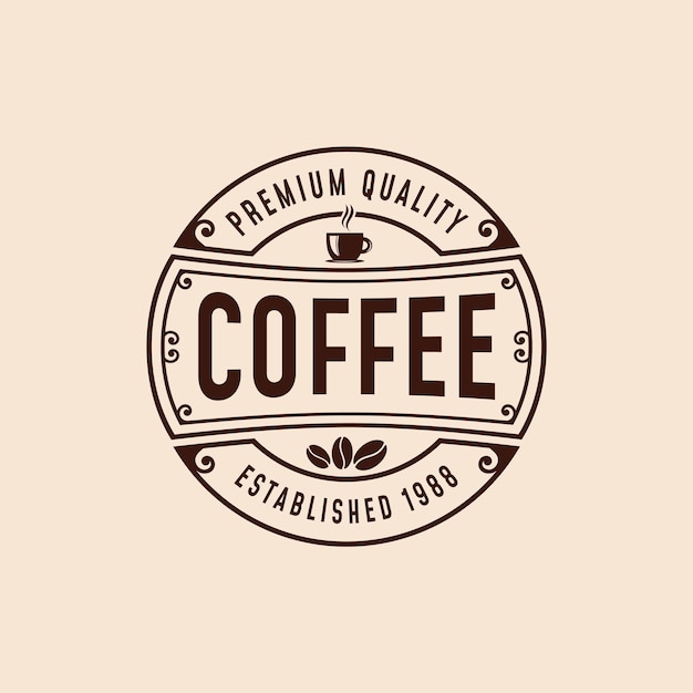 Coffee Vintage Logo Design Isnpiration For Coffee Shop