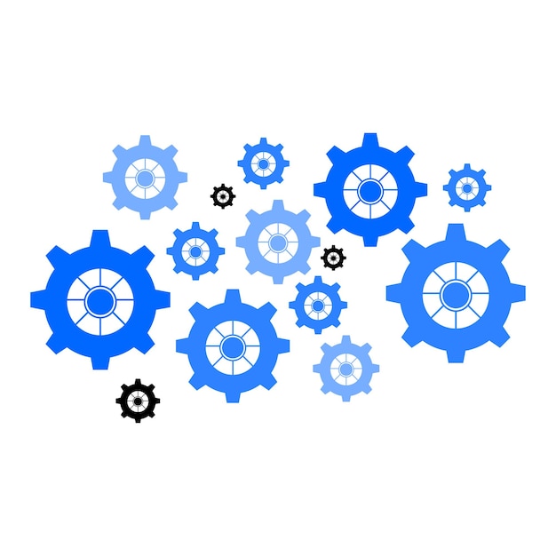 Cogwheel gear mechanism icon Cogwheel gear mechanism icon Background of gears that symbolize