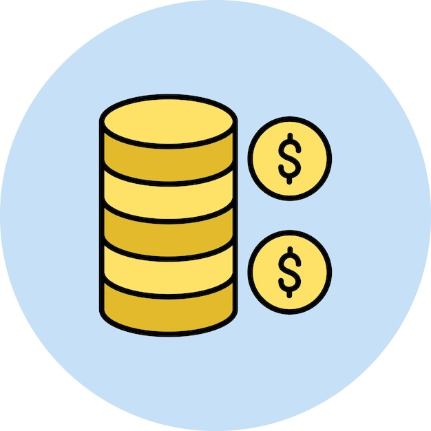 Coins icon vector image Can be used for Business