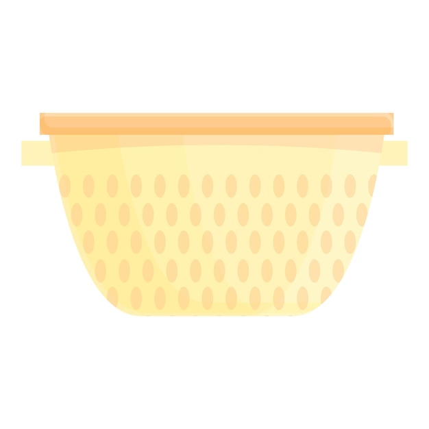 Colander sieve icon cartoon vector Kitchen pasta Cooking boil