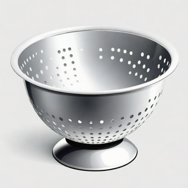 Vector colander vector set white background isolated