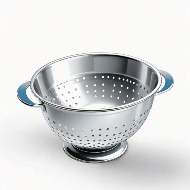 Vector colander vector set white background isolated