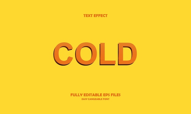 cold text effect