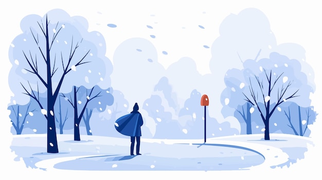 Vector cold weather flat vector on white background professional design for winterthemed projects