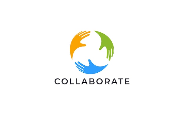 COLLABORATE SOCIAL COMMUNITY LOGO DESIGN