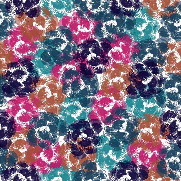 Collage contemporary seamless pattern