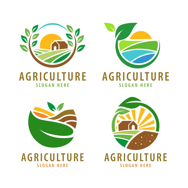 Collection of agriculture logo designs