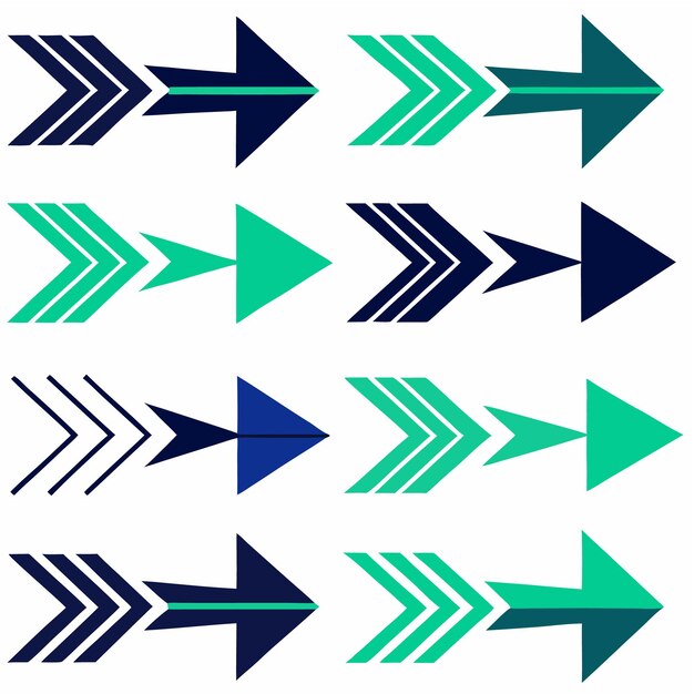 Vector a collection of arrows with one that says quot arrows quot