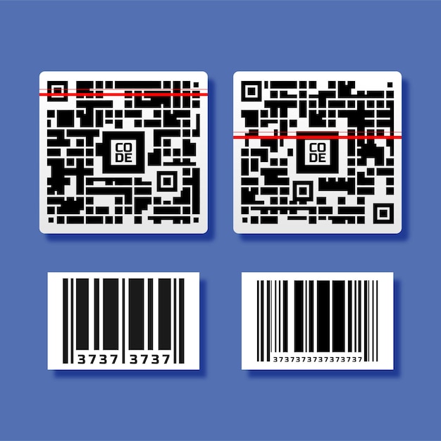 Collection of barcode designs for samples