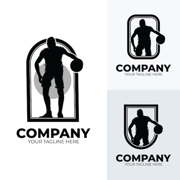 Collection of basketball player logo design