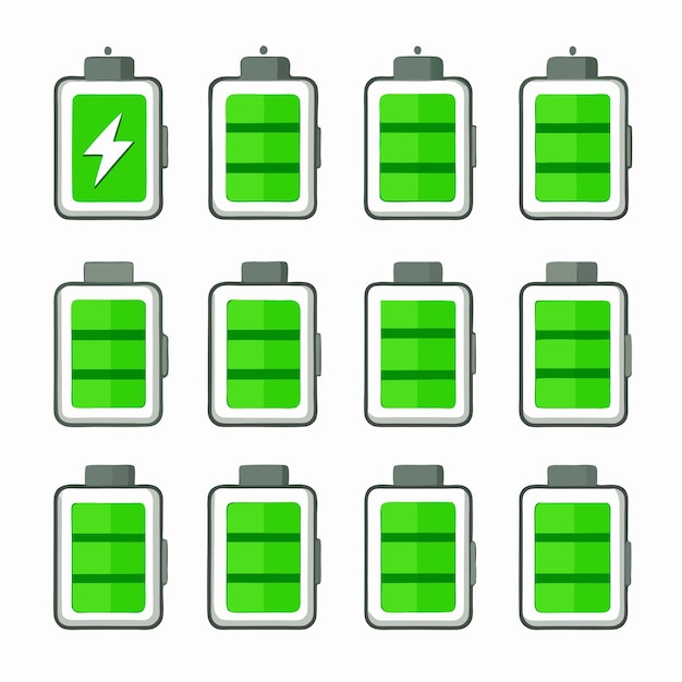 a collection of battery bottles with an arrow pointing up