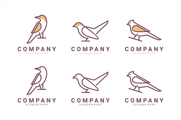 Collection of bird , logo design inspiration