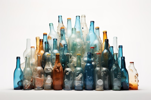 Vector a collection of bottles with the word quot l quot on the bottom