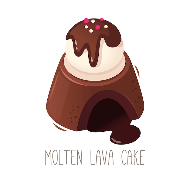 Collection of cakes pies and desserts for all letters of alphabet Letter M molten lava cake