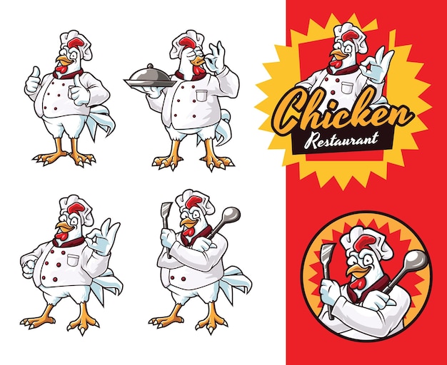 Collection of Chicken Character